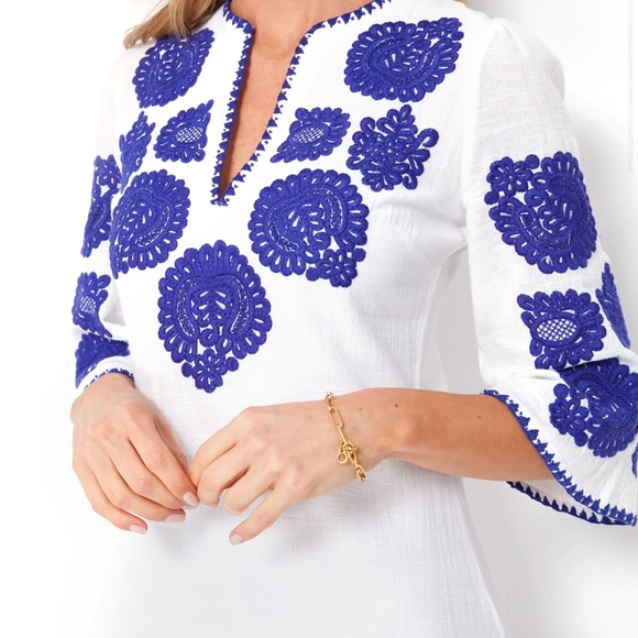 NWOT Sold Out Antik Batik via Tuckernuck White Tiki Longdress, S - Picture 2 of 12